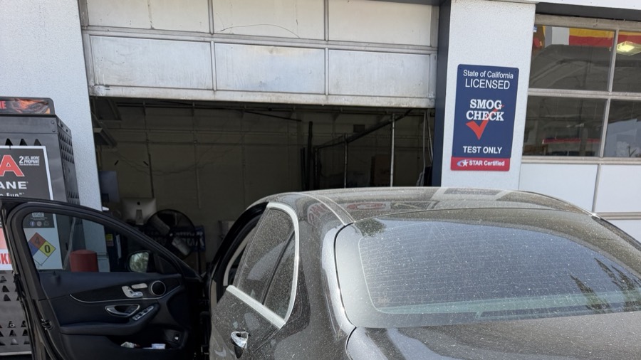 Inspection bay at San Diego STAR Smog Check, San Diego